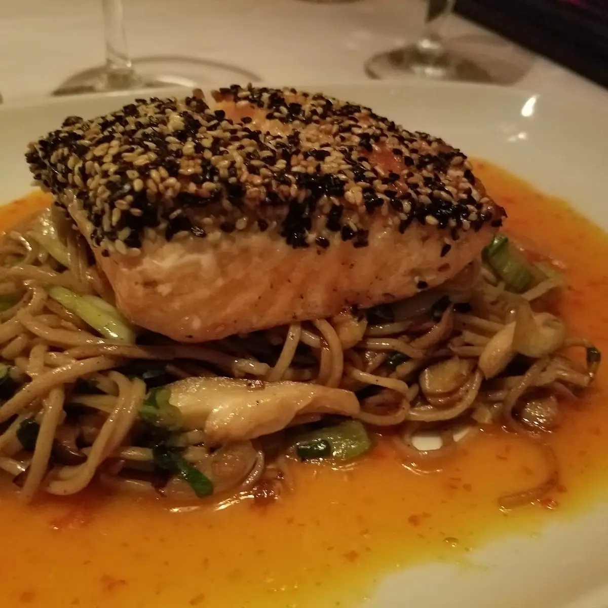Salmon Soba Noodles
