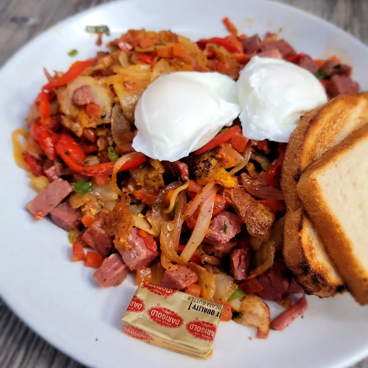 Corned Beef Hash with Eggs