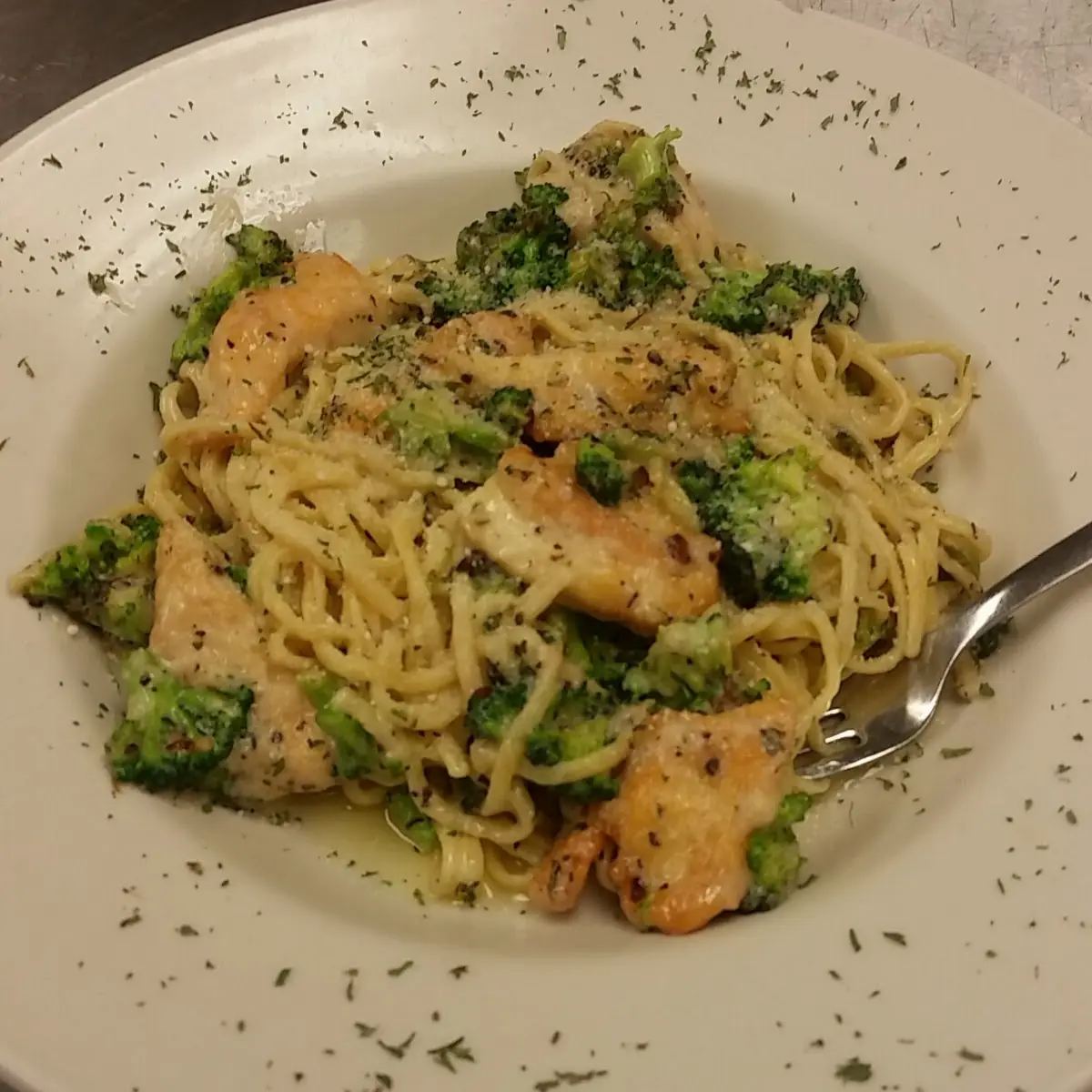 Chicken Broccoli Alfredo from the Peppermill Restaurant