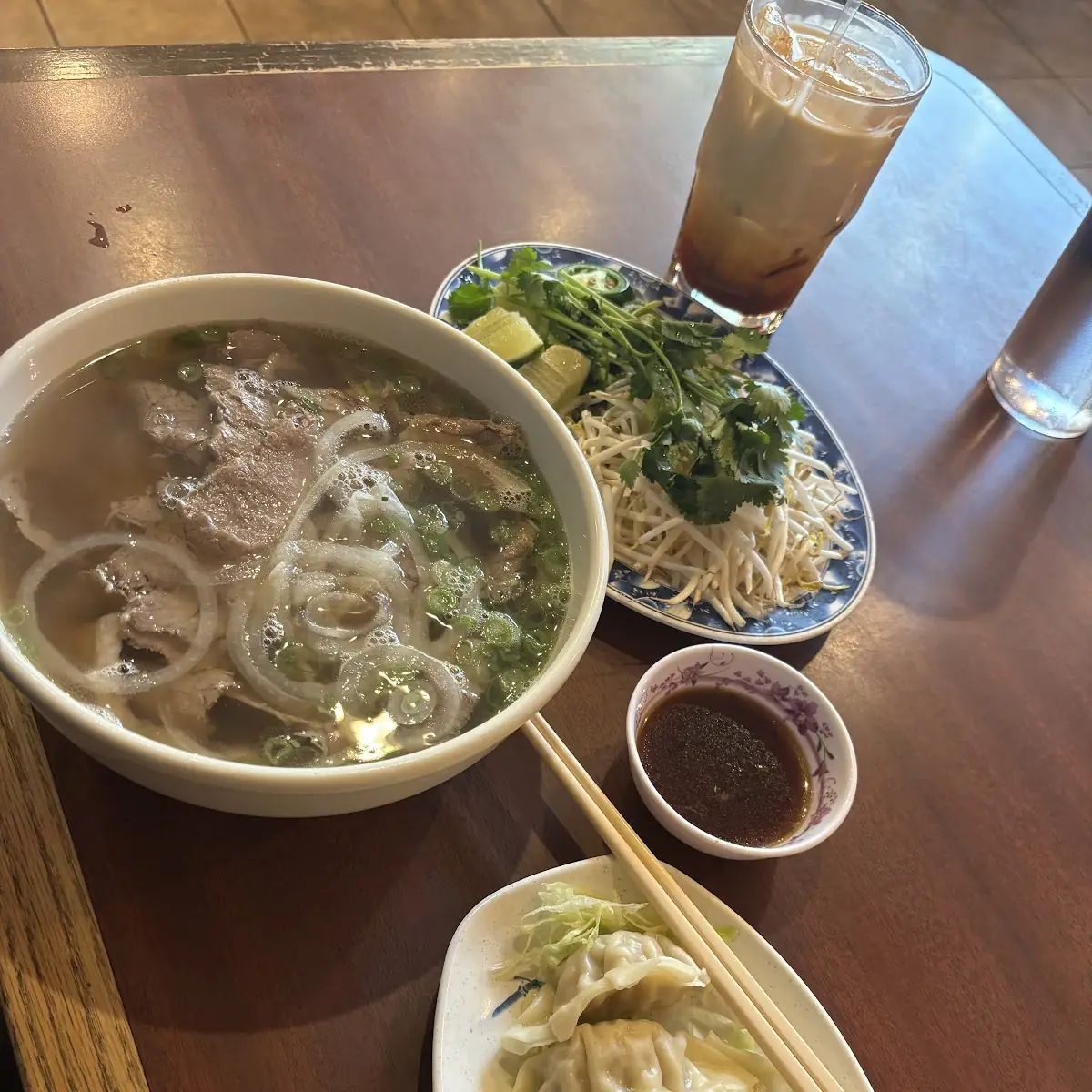 4. Rare Steak & Tripe Rice Noodle Soup
