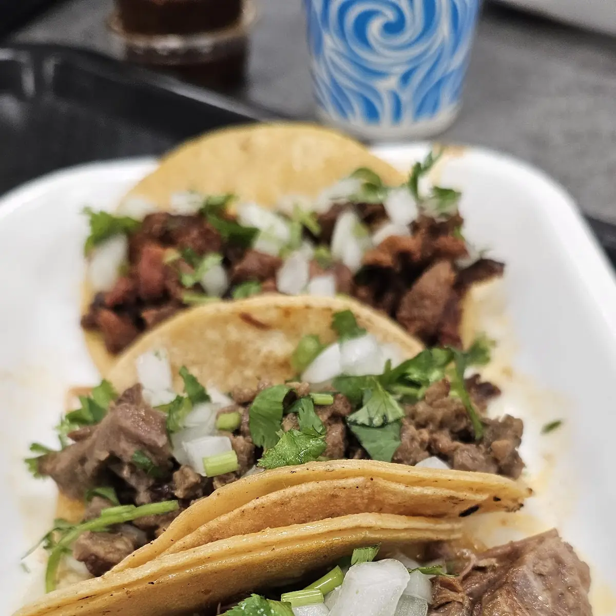 Al Pastor Tacos and an Imported Coca Cola