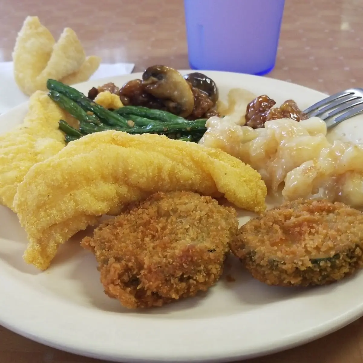 Green Beans Fish Hongos Calsbacitas Pollo Endulzado