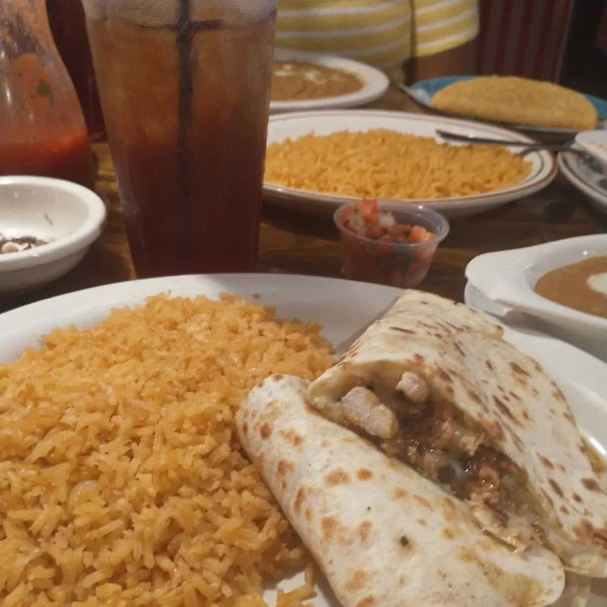 Chicken Quesadilla with Rice
