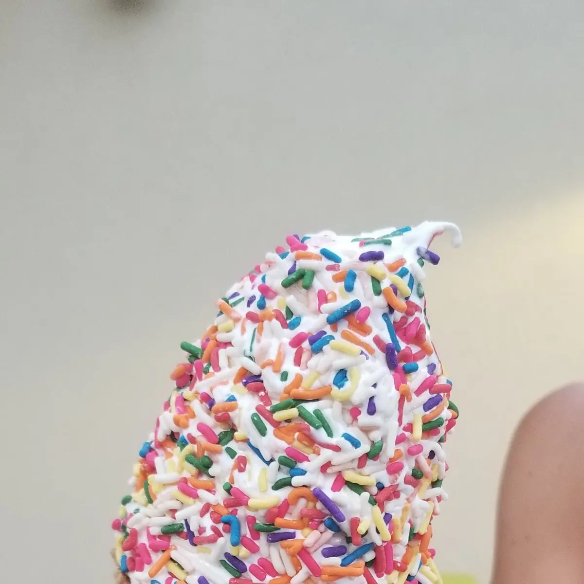 Vanilla with Sprinkles on Waffle Cone