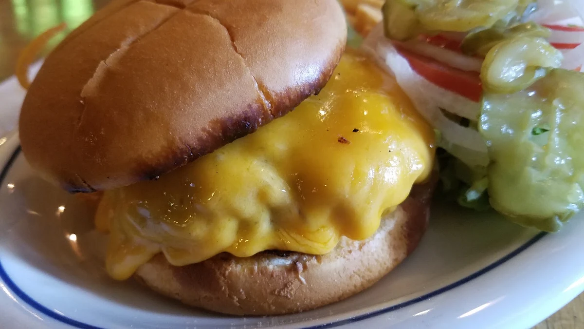 8 Oz Charbroiled Cheese Burger