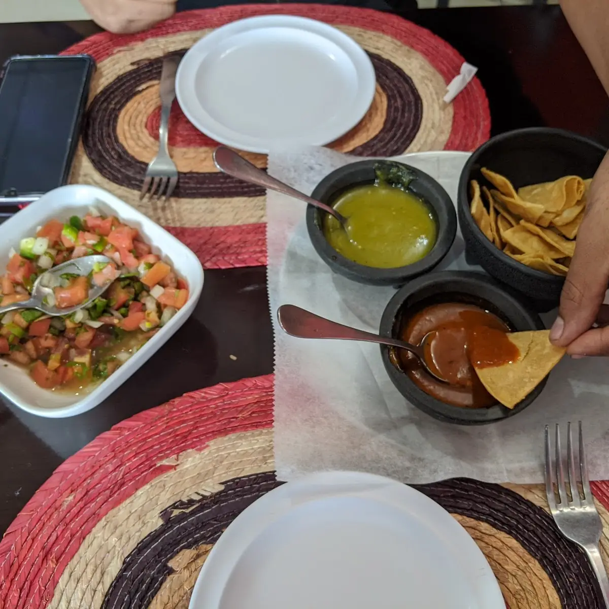Fresh Chips Salsa and Pico De Gallo