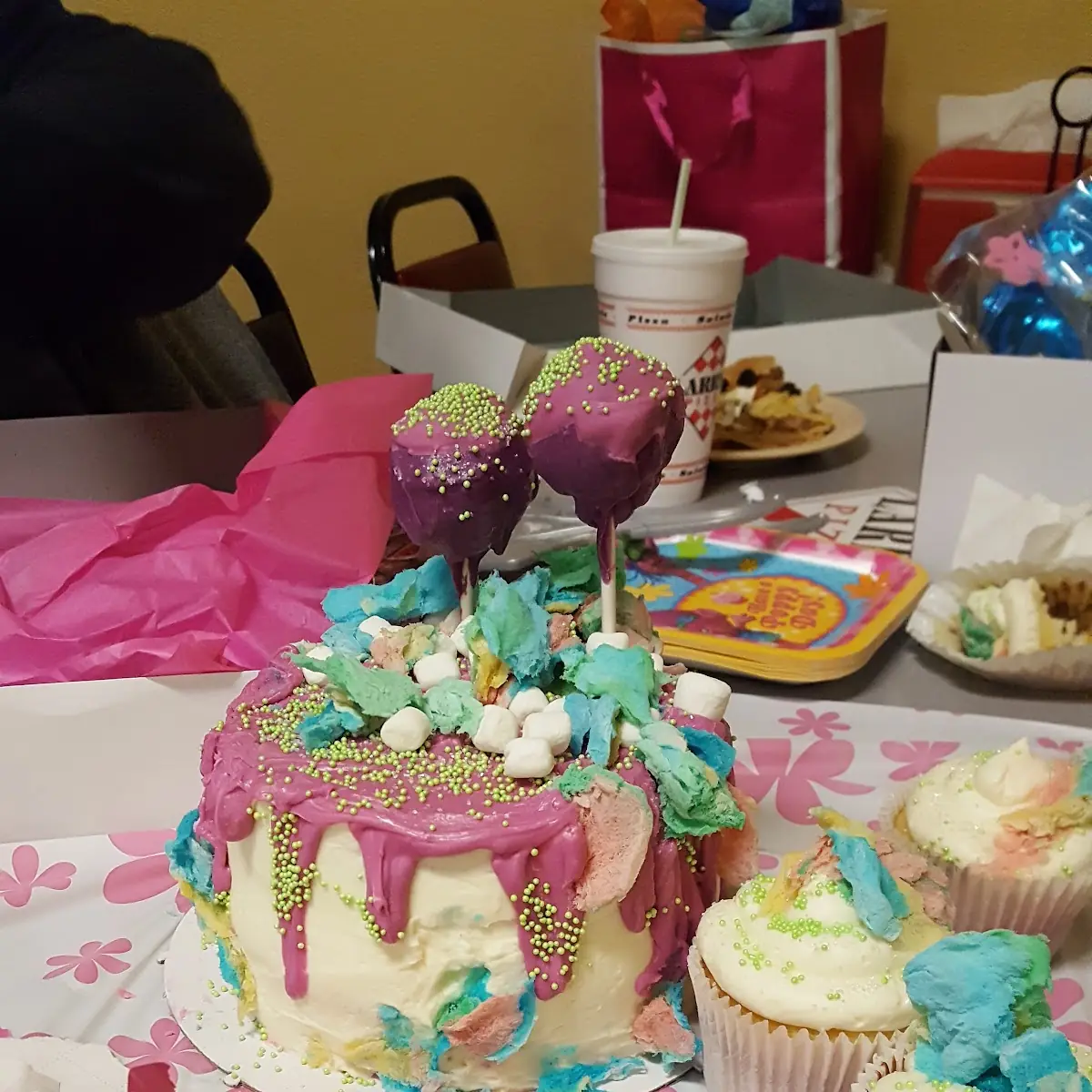 Birthday Cake Pops Homemade by Mama
