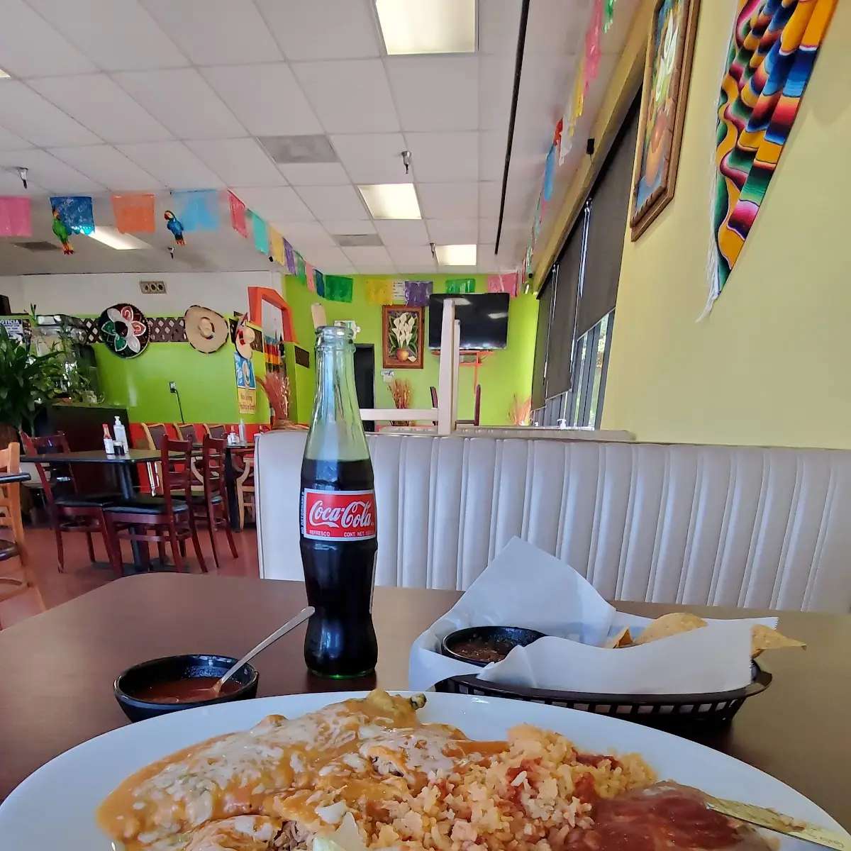 Chile Relleno Cheese and Chicken Enchilada
