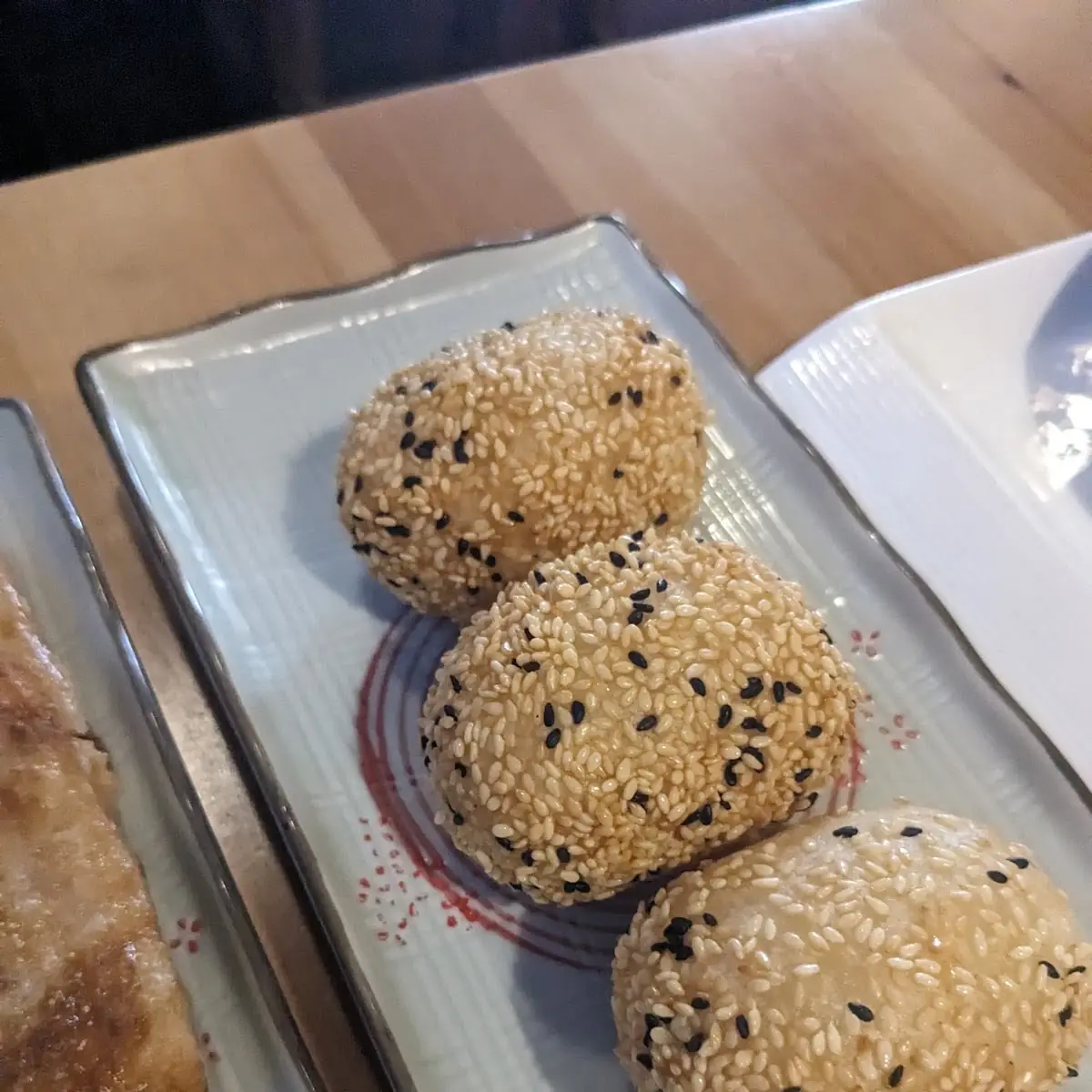 Egg Cream Sesame Balls