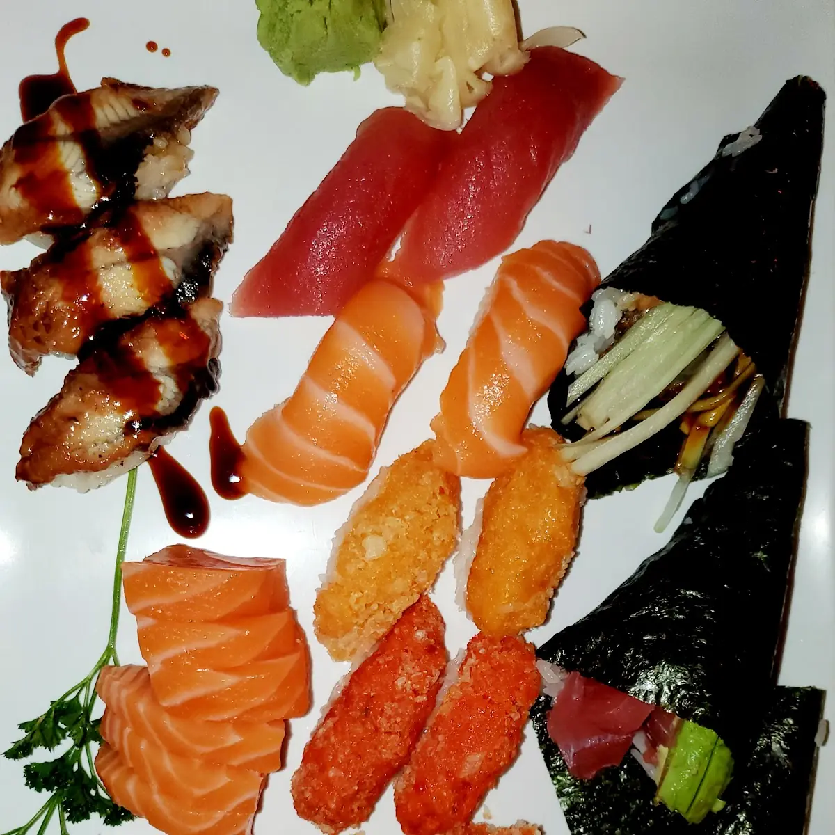 Assortment of Sushi Sashimi & Handrolls