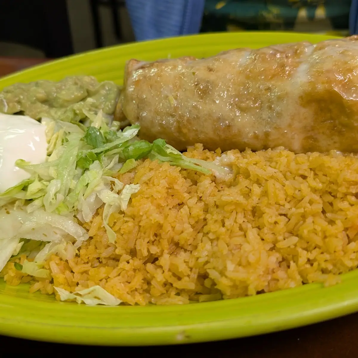 Taco Enchilada and Mexican Rice
