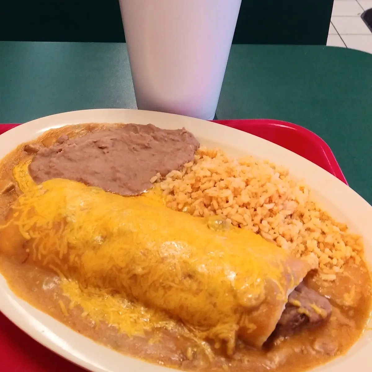 Chile Verde Smothered Burrito
