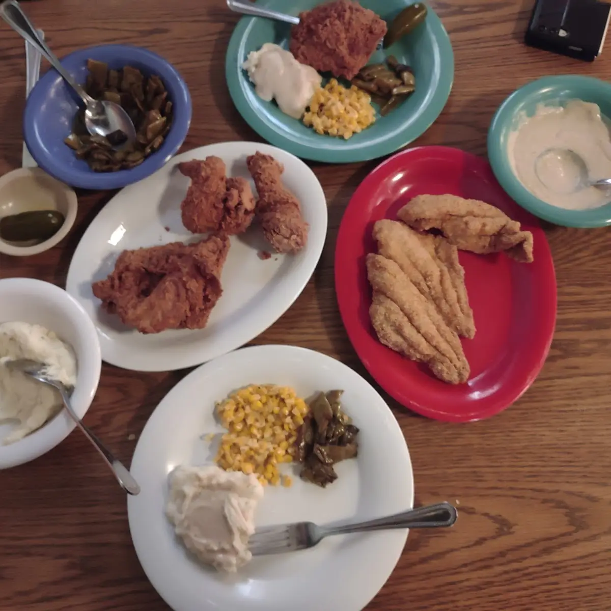 Fried Chicken and Fried Catfish