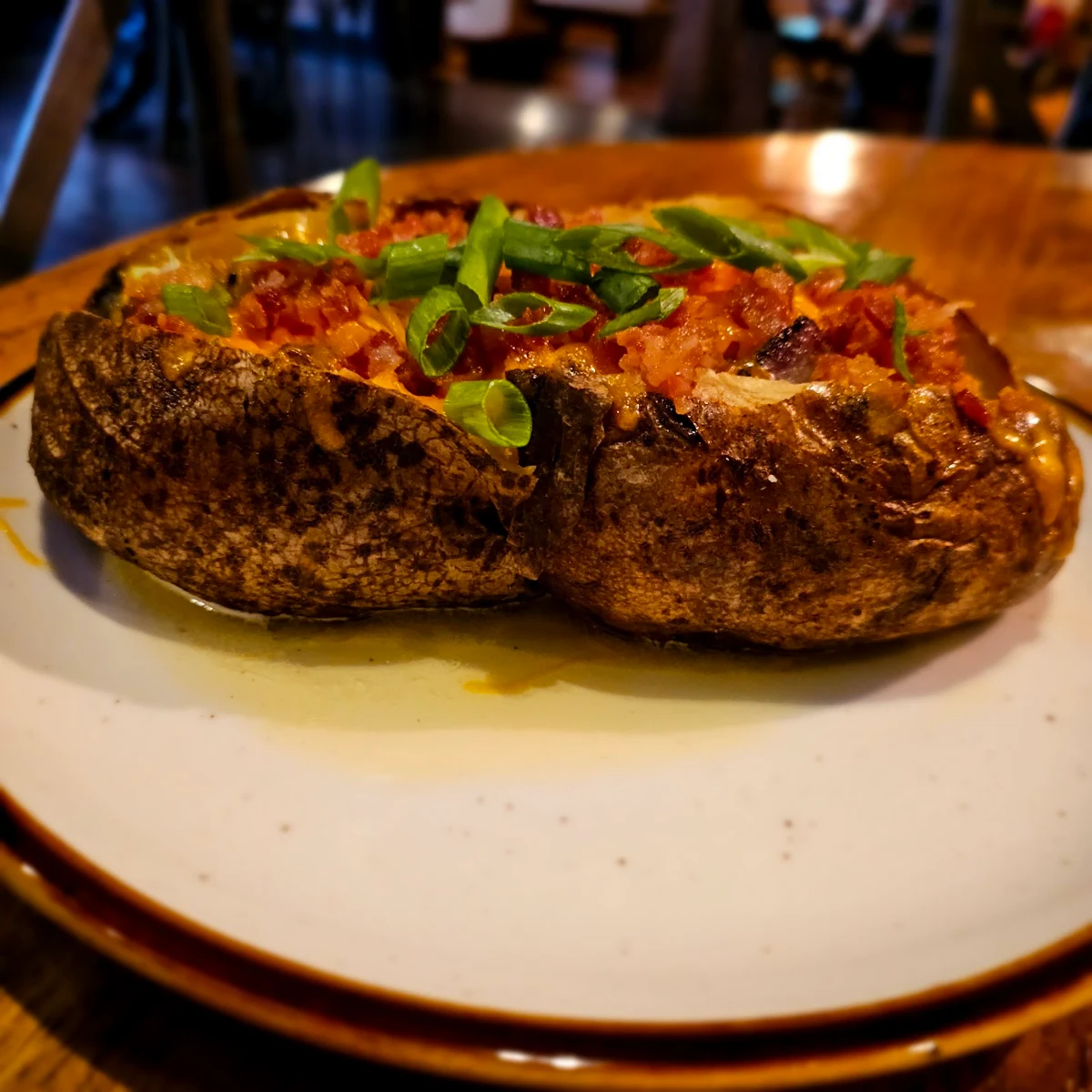Loaded Baked Potato with Smoked Brisket