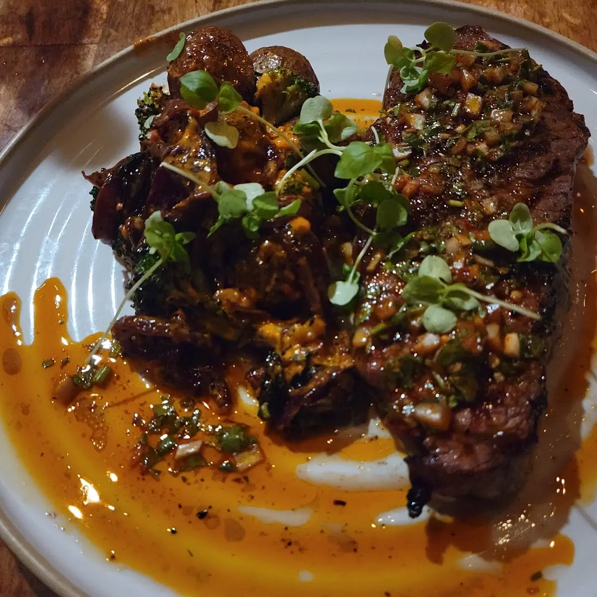 12 Oz Sirloin with Piquillo Pepper Aioli