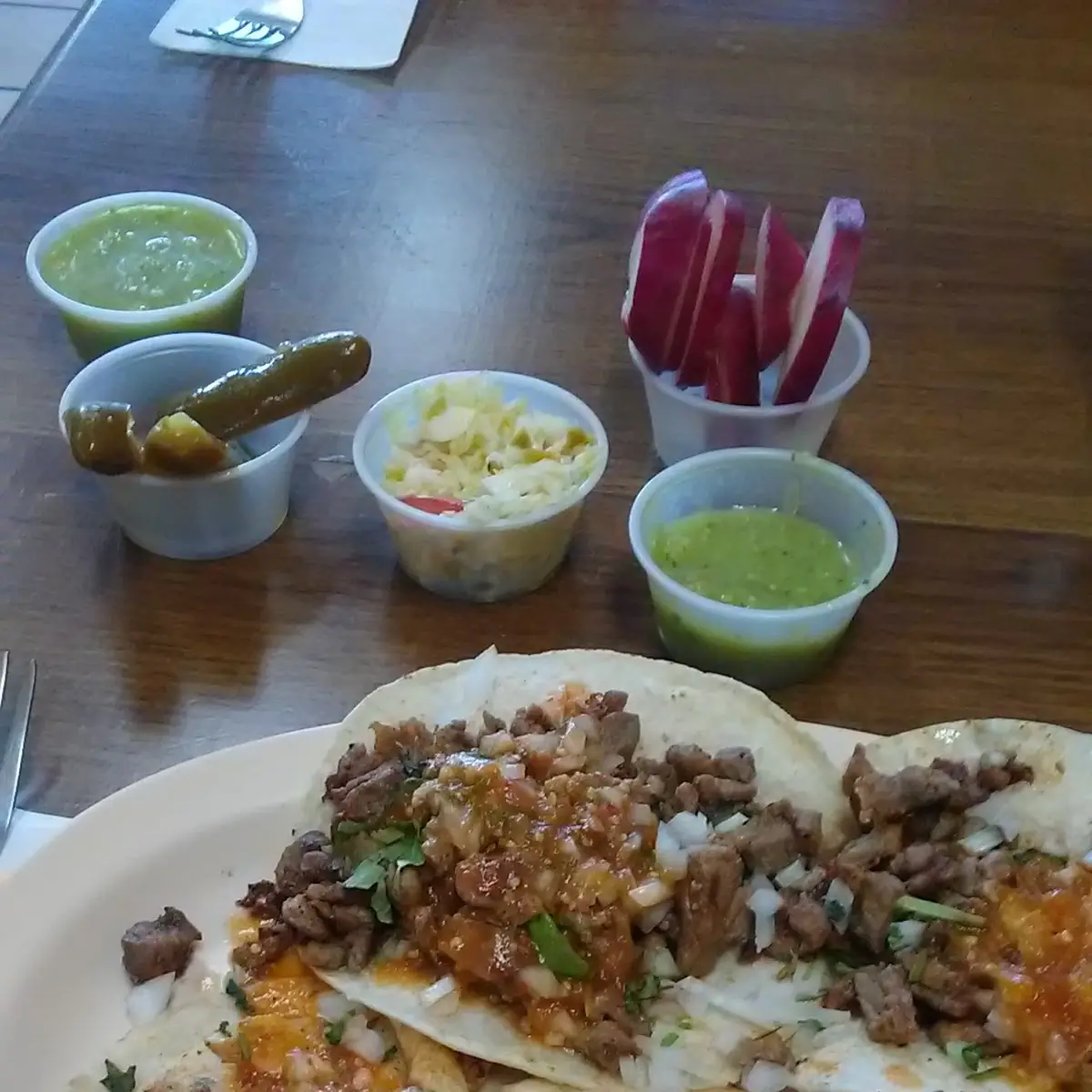 2 Asada Tsacos & 2 Grilled Chicken Tacos
