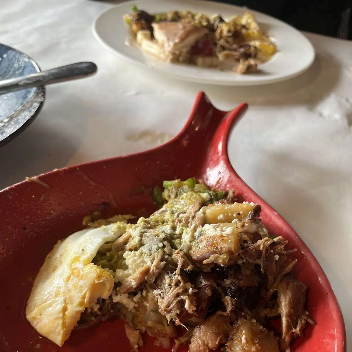 Carnitas Skillet Had Potatoes Peppers Onions 2 Eggs