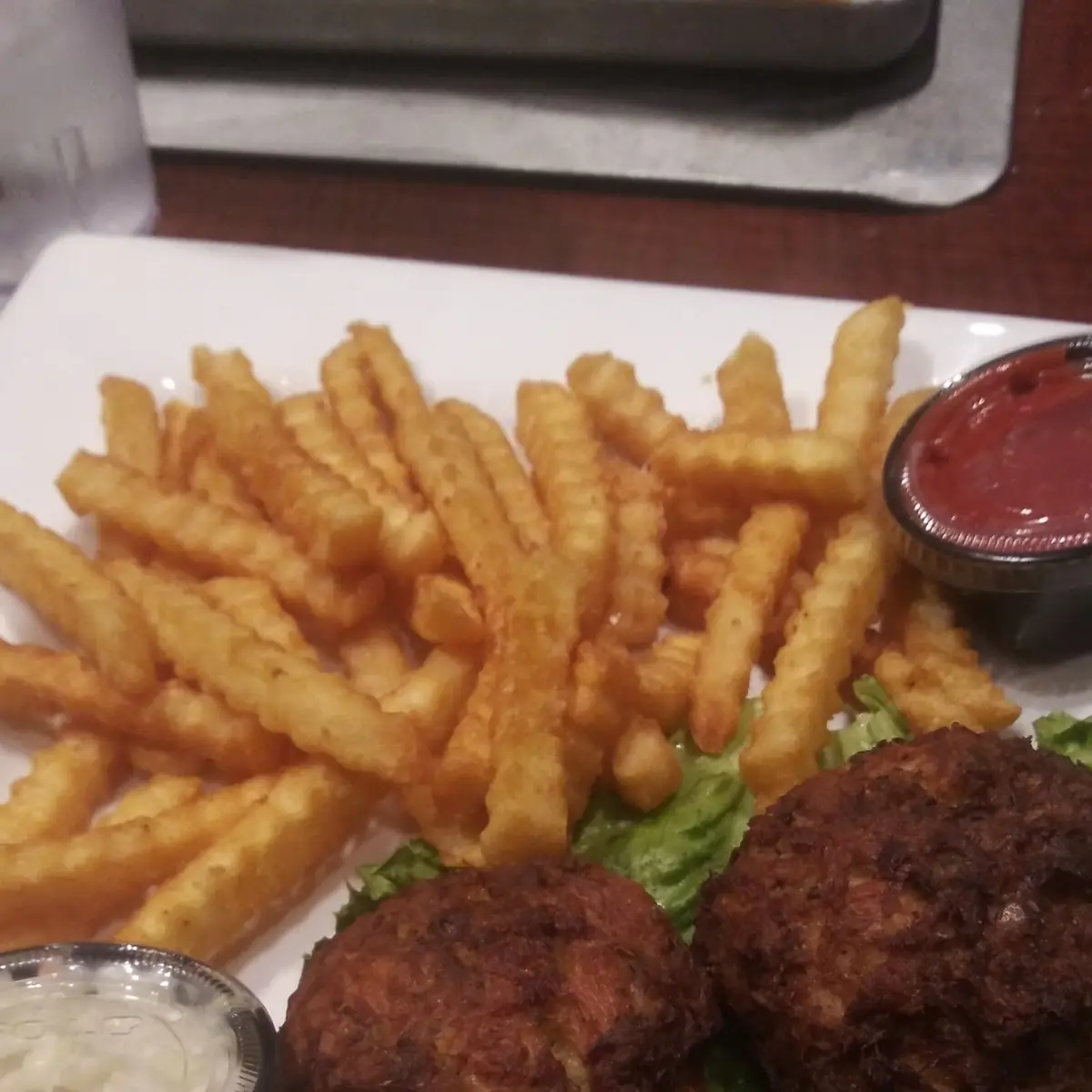 Crab Cakes with Fries