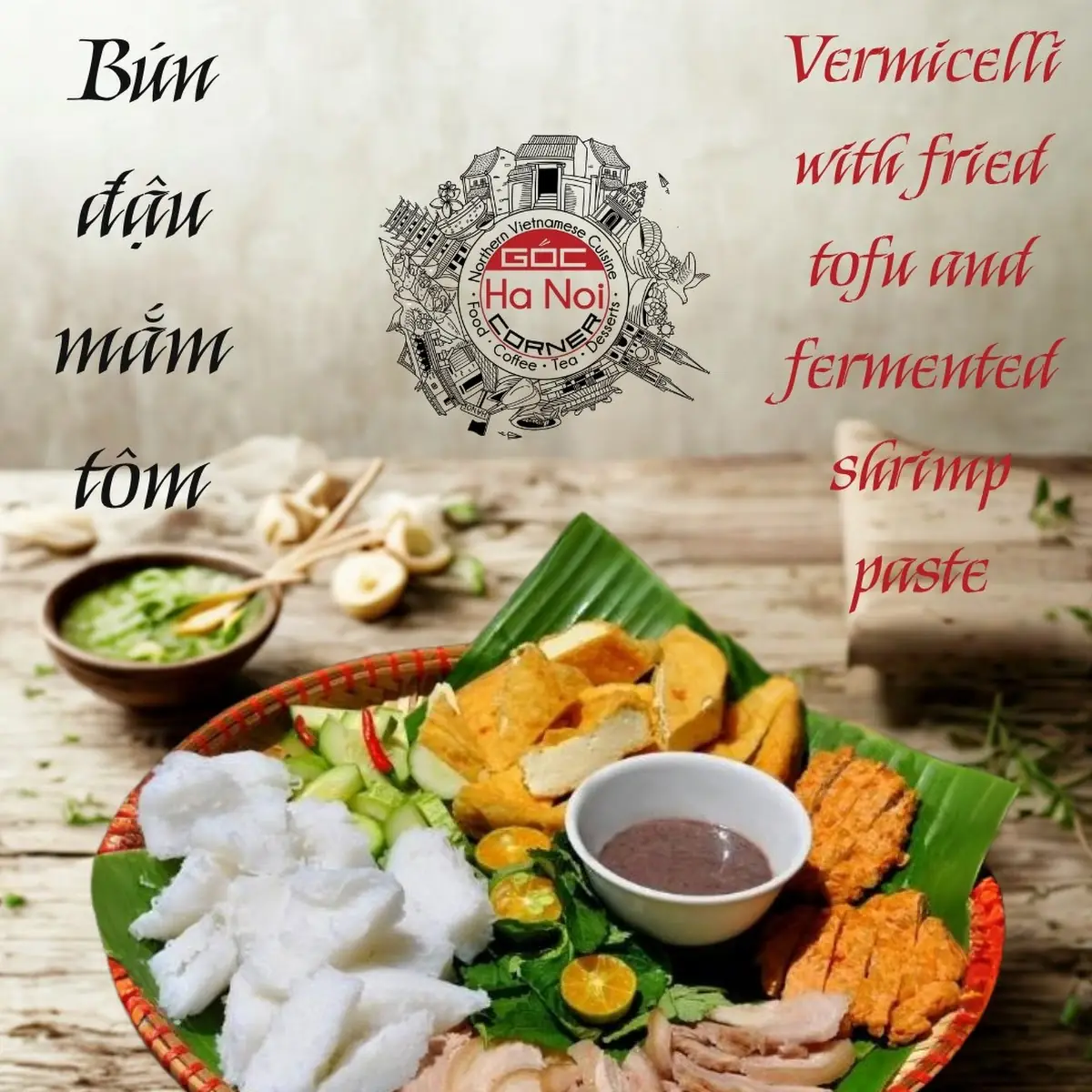 Bún Đậu Mắm Tôm Thịt Luộc Chả Cốm