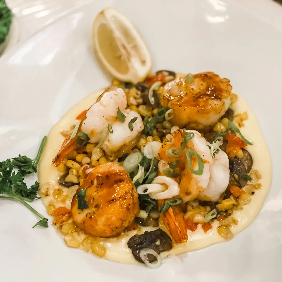 Pan Seared Jumbo Shrimp & Scallops