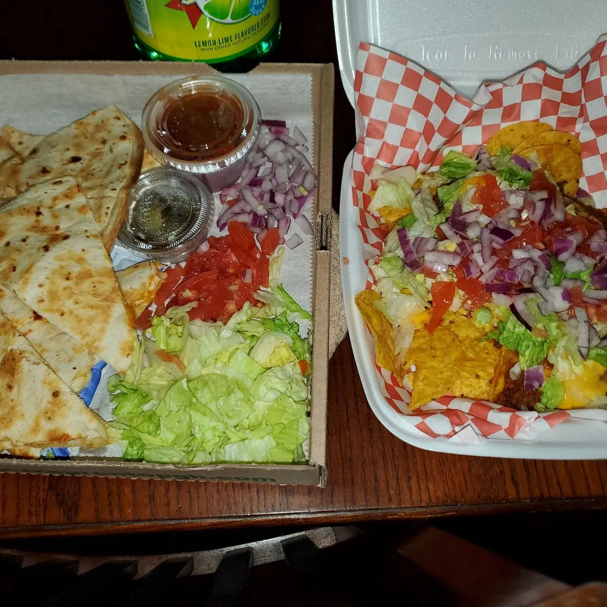 Nacho Supreme and Chicken Quesadillas