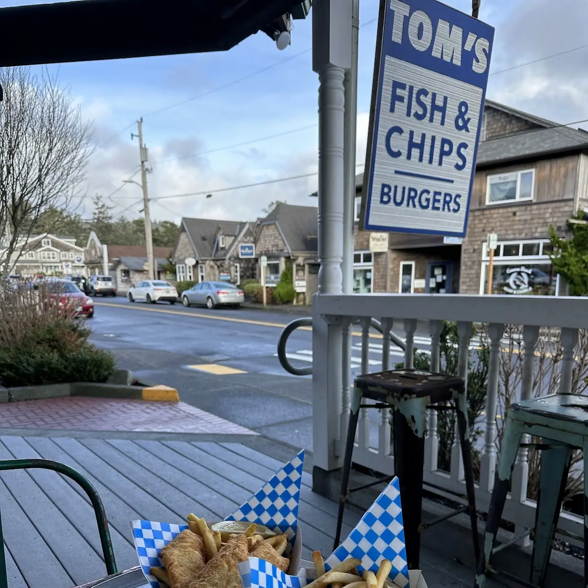 Fried Fish and Fried Shrimp and Chips