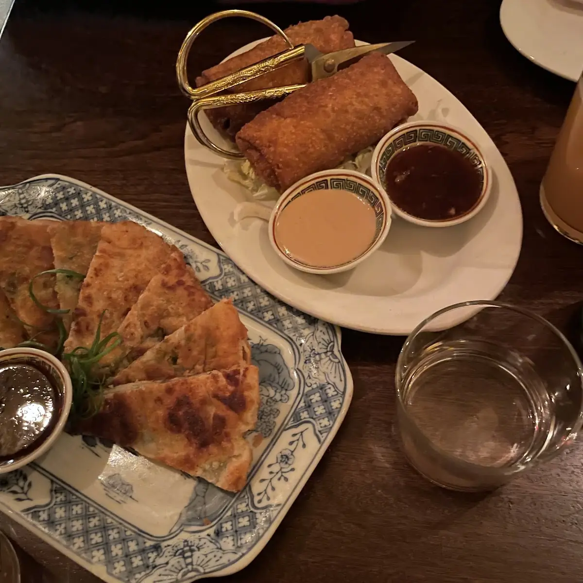 Scallion Pancakes and Egg Rolls