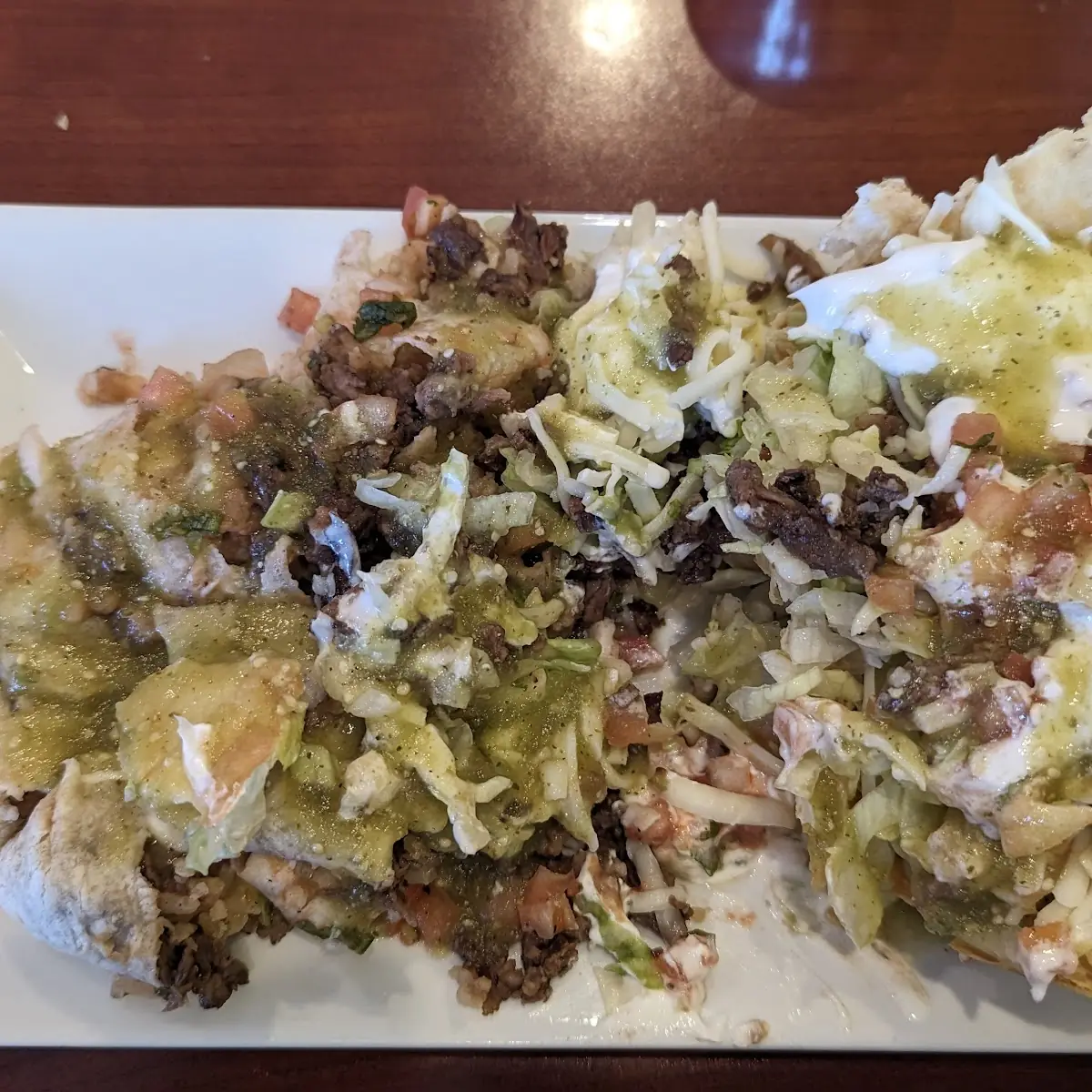 Steak Burrito & Steak Taco Salad