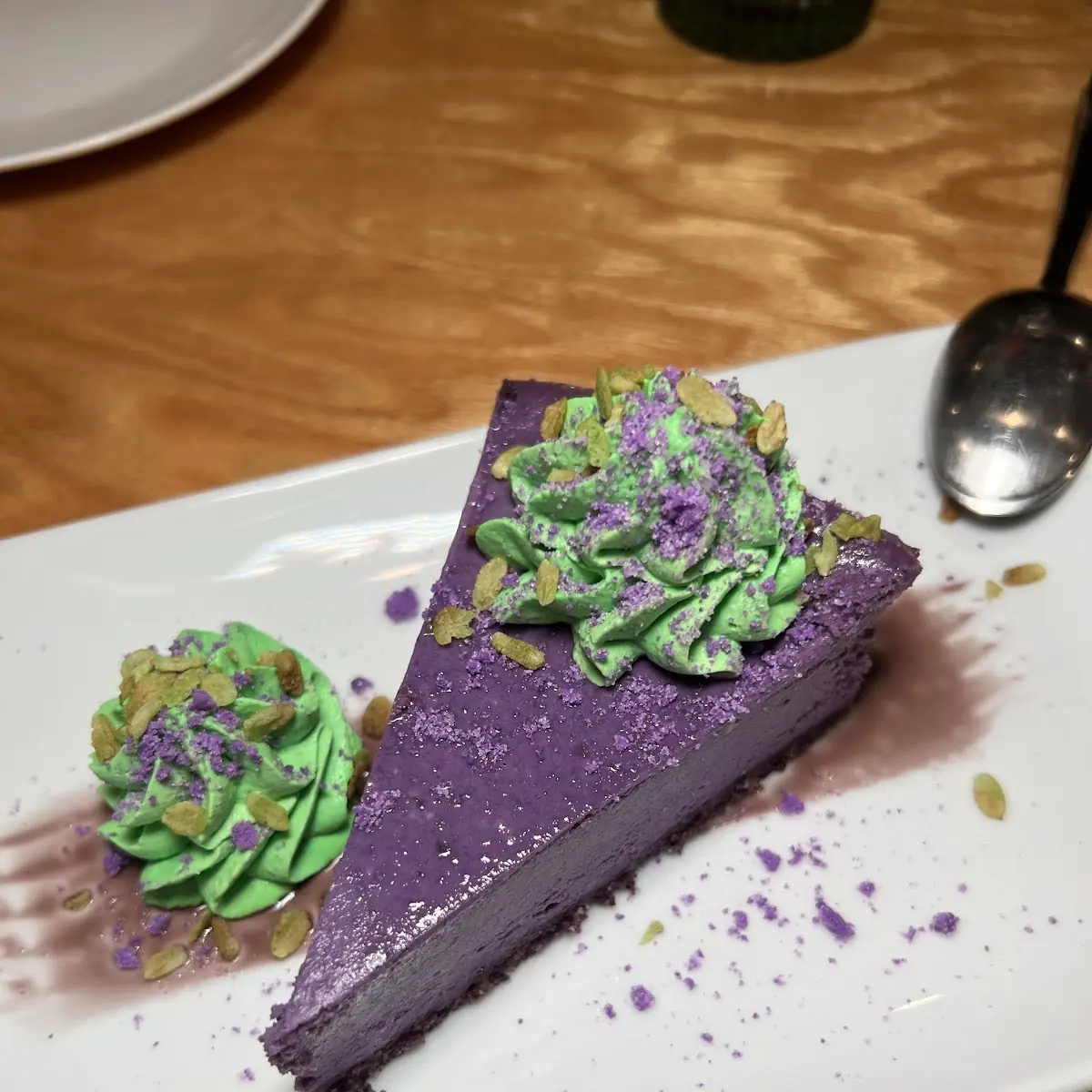 Ube Cheesecake Slice