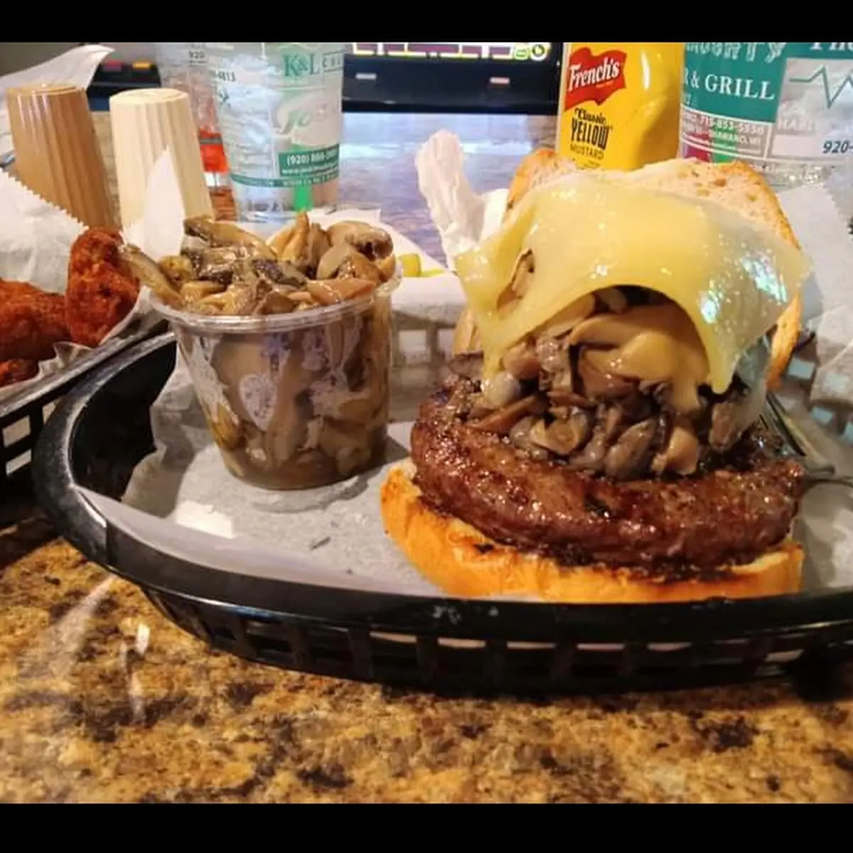 Mushroom Swiss Burger