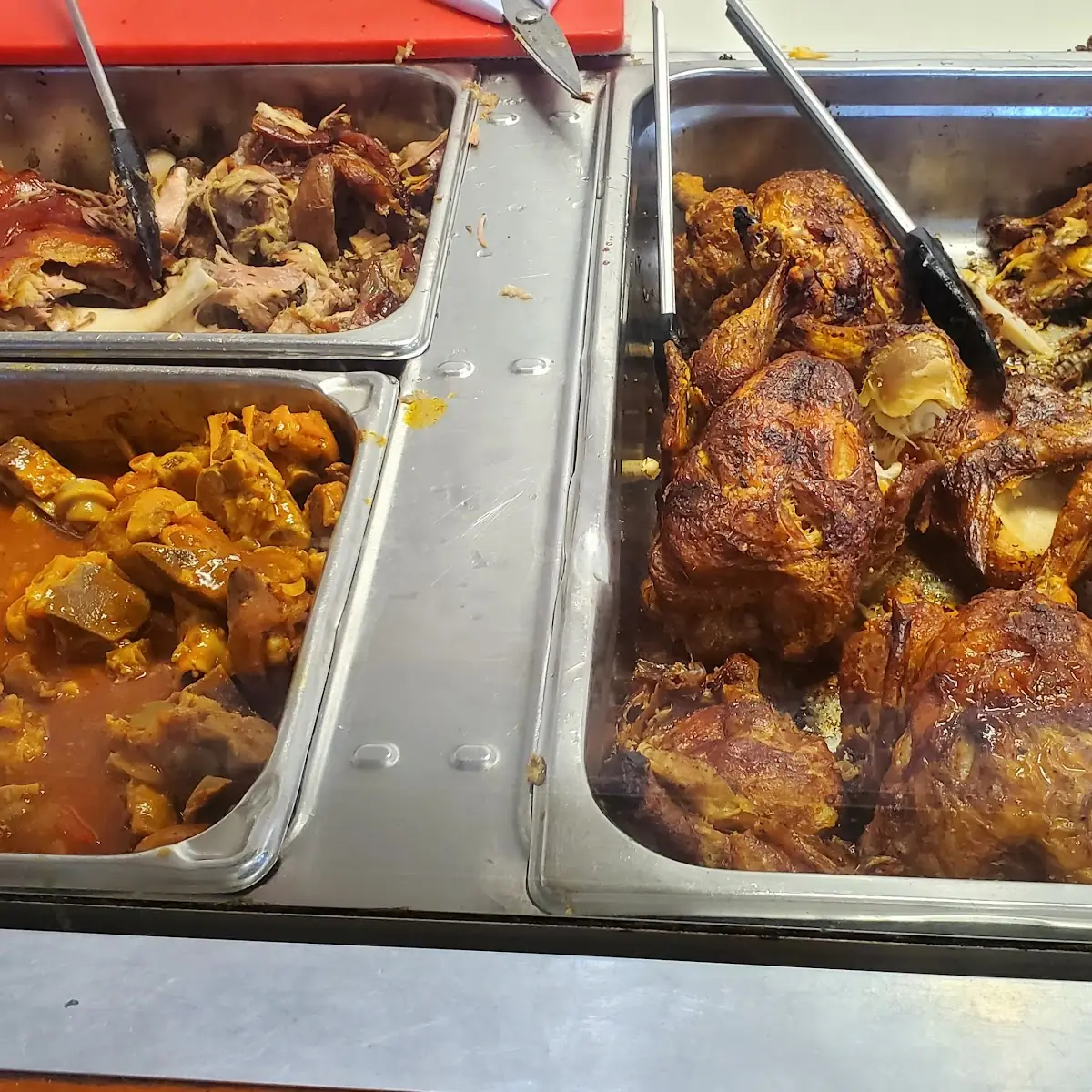 Roasted Chicken Beef Stew and Roasted Pork