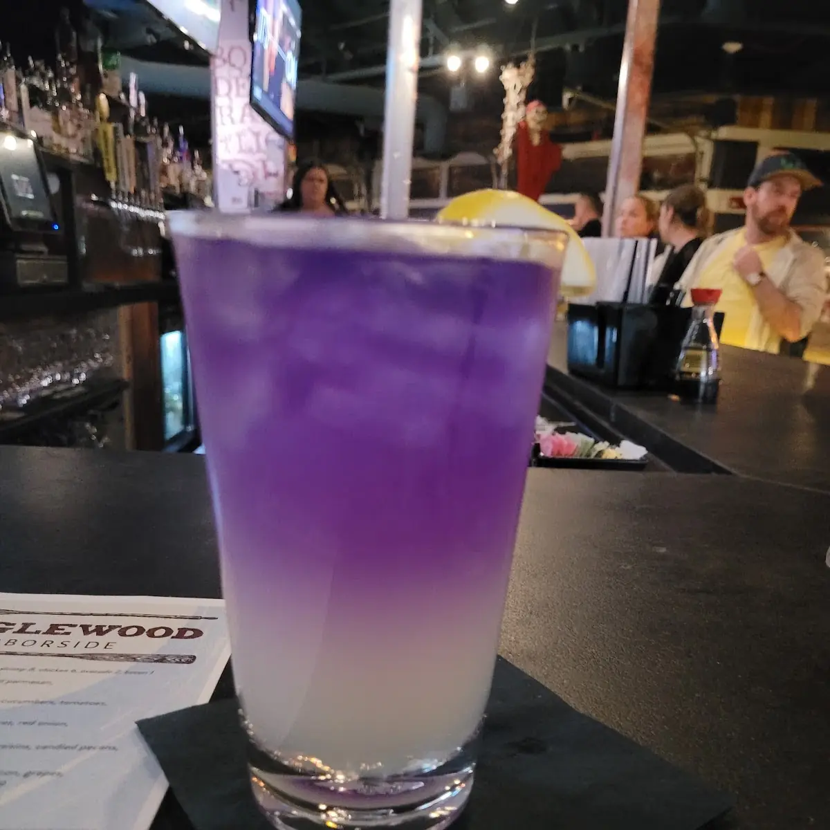 Blueberry Gin Fizz