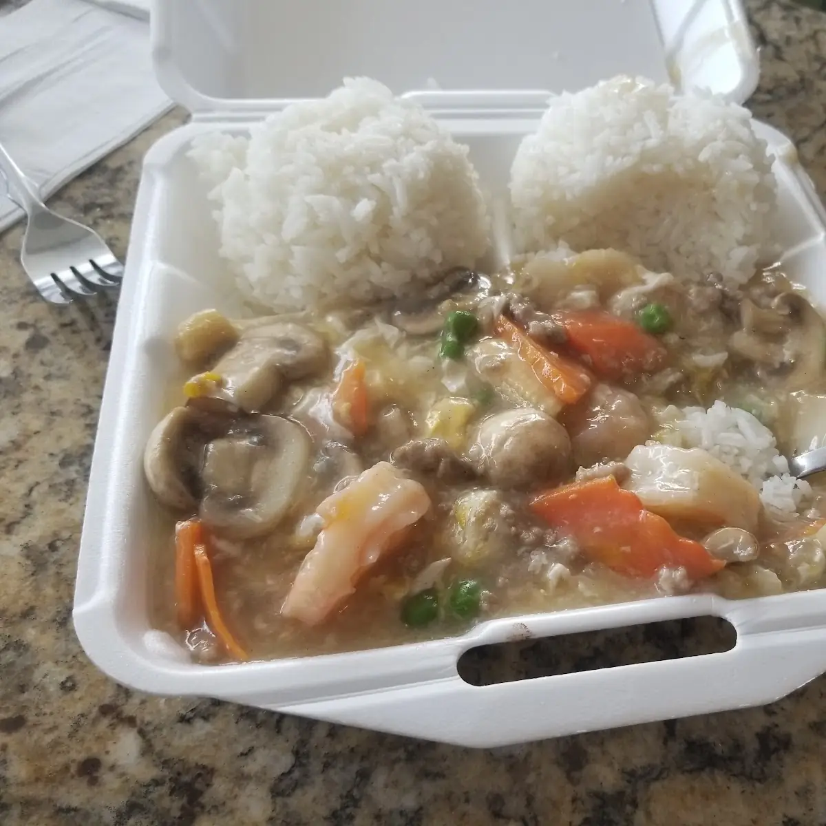 Chop Suey with White Rice