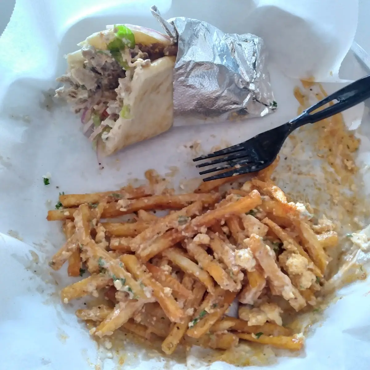 Chicken Gyro with Greek Fries
