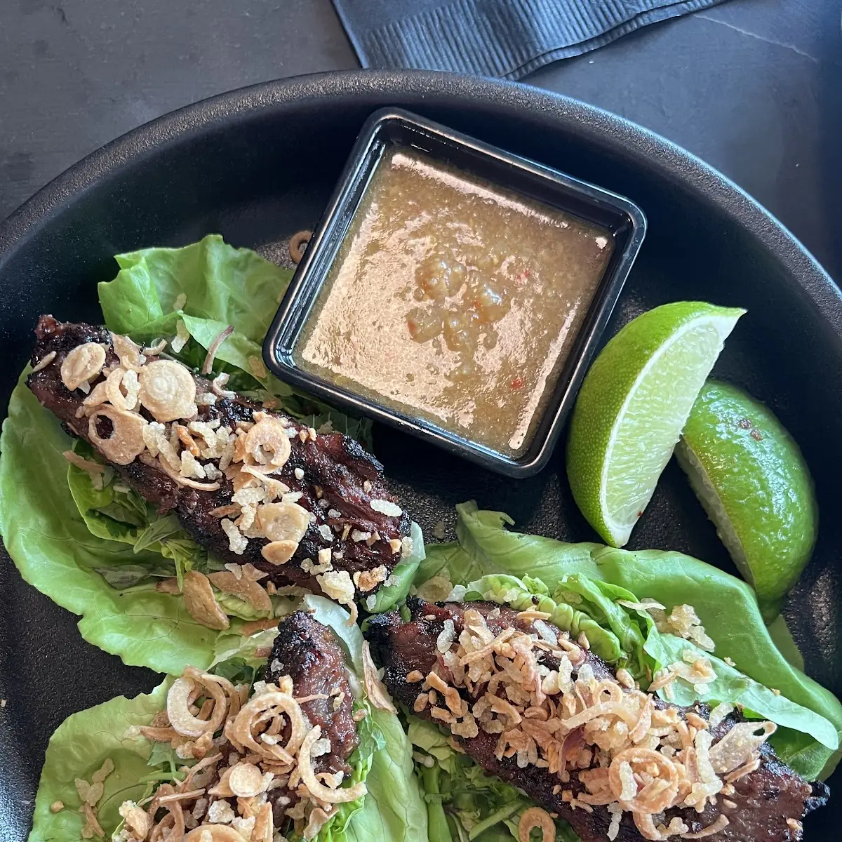 Grilled Wagyu Steak Lettuce Wraps