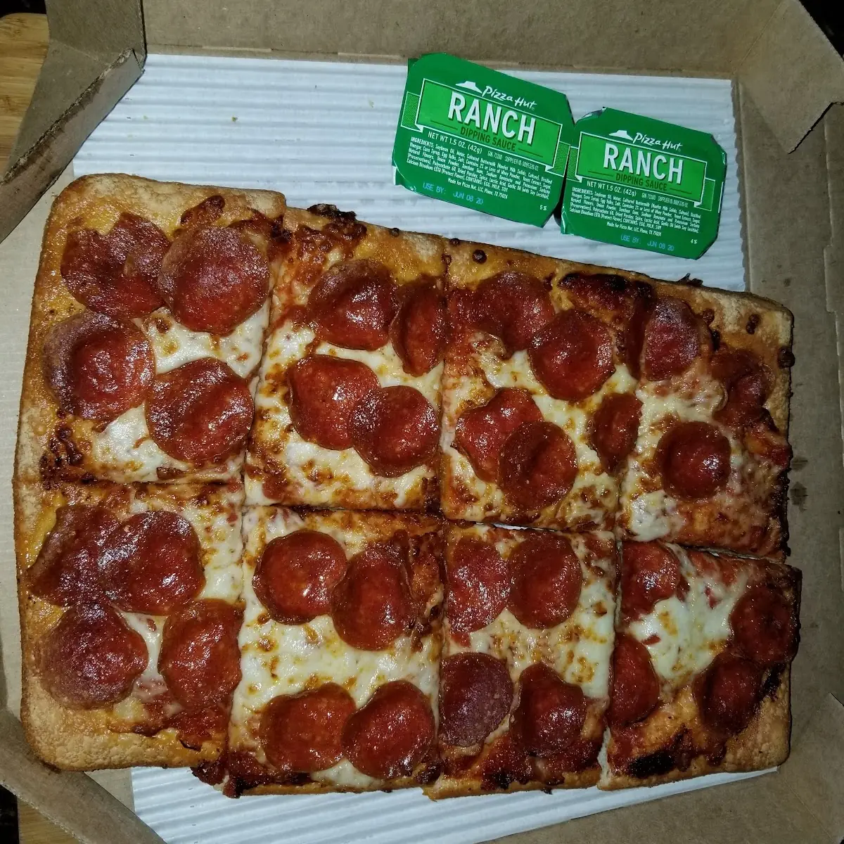 Deep Dish Pepperoni Pizza