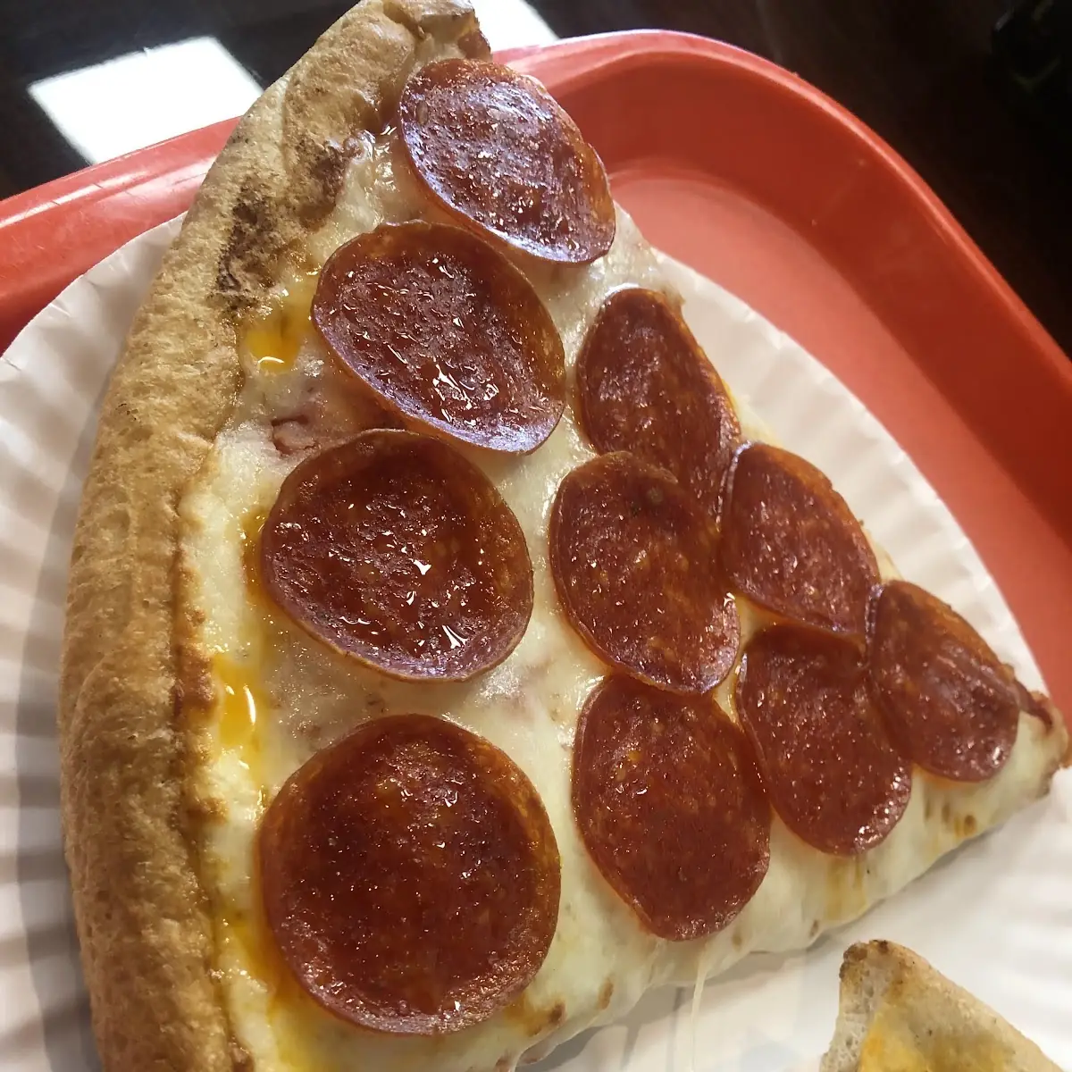Deep Dish Pepperoni Pizza Slice