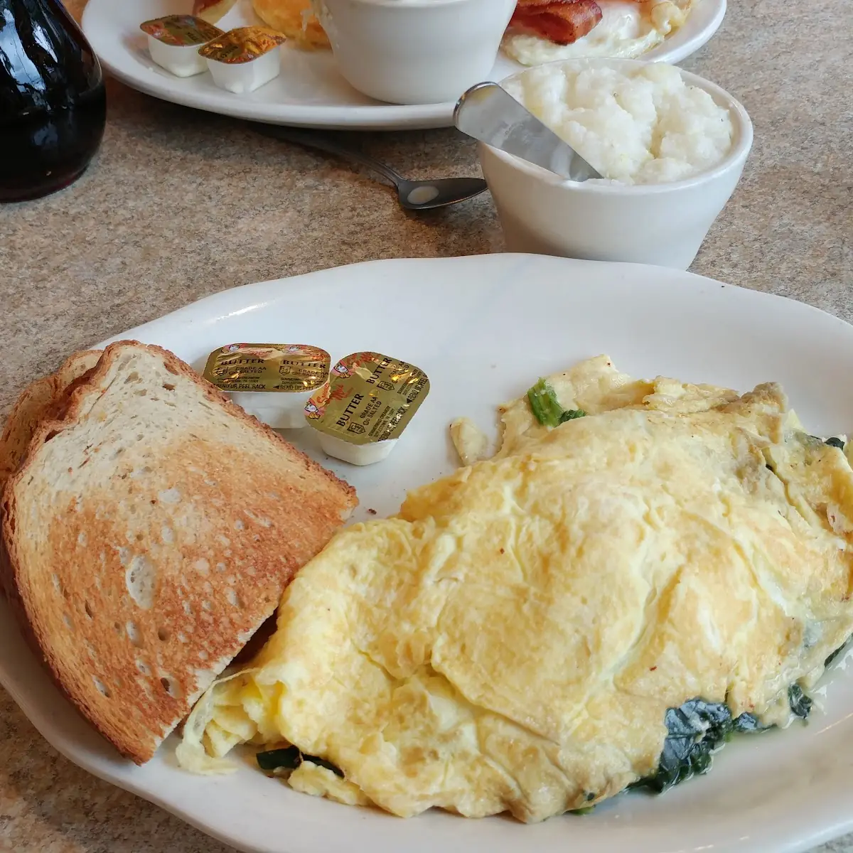 Omelet with Spinach Feta