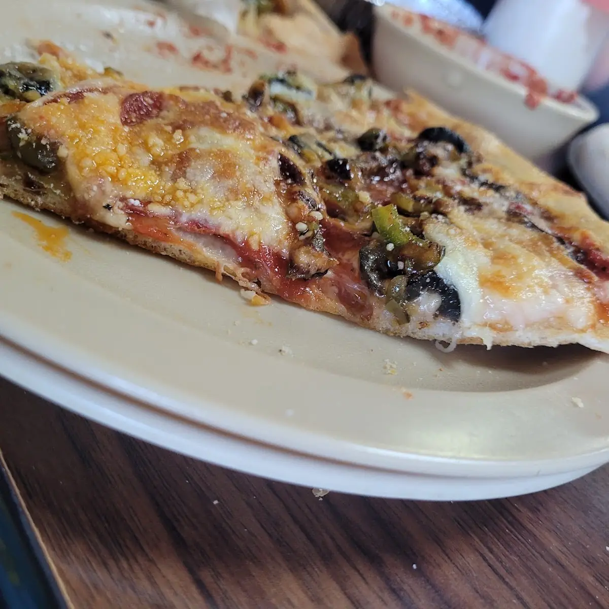 Pizza with Black Olives