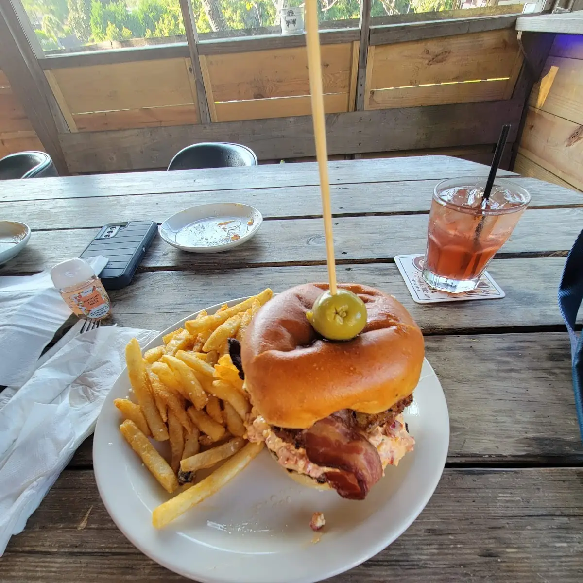Pimento Cheese and Bacon Burger
