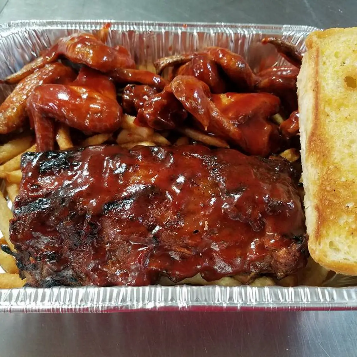 Rib Tips and 6 Wings Combo