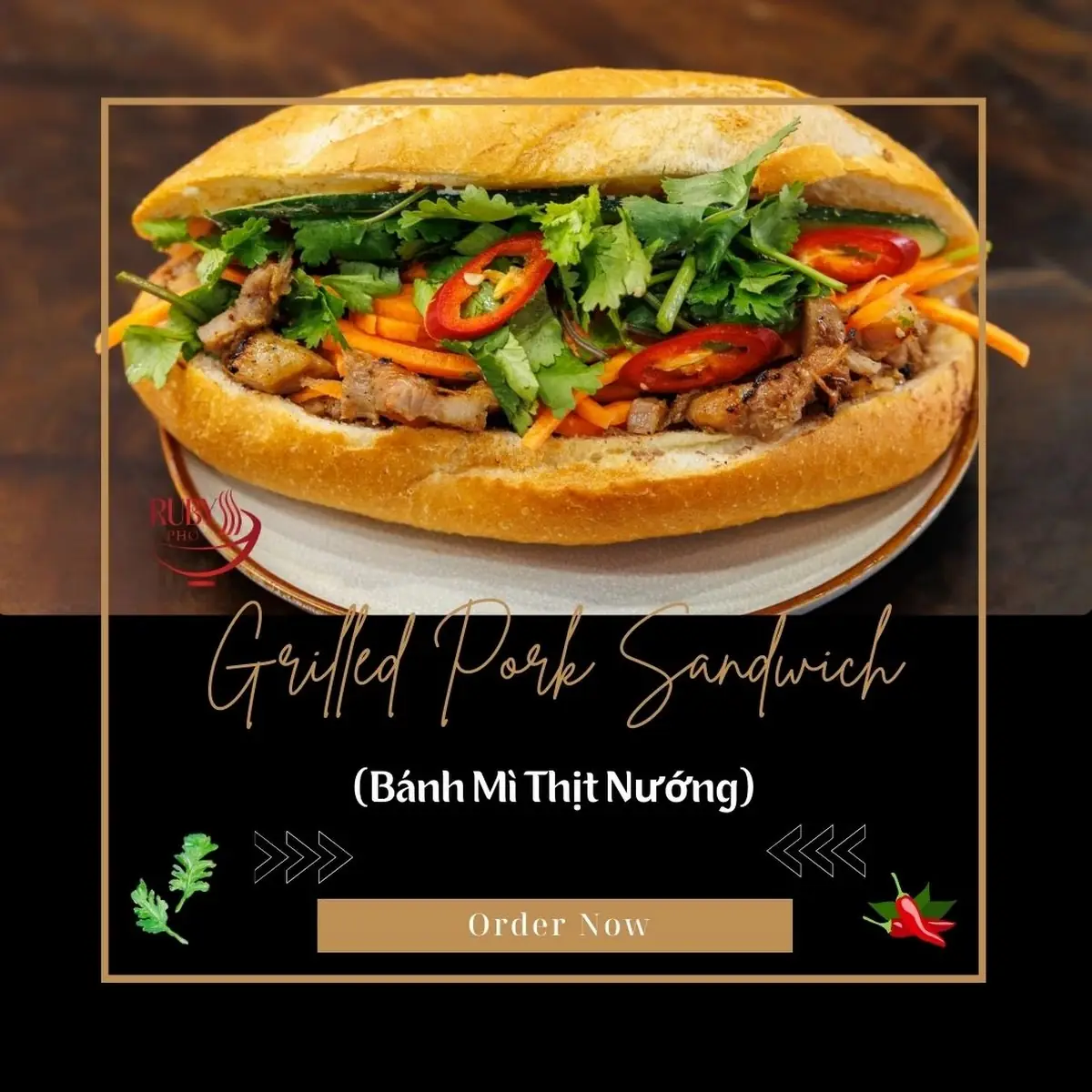 Pork Roll Sandwich Banh MI Chả Lụa