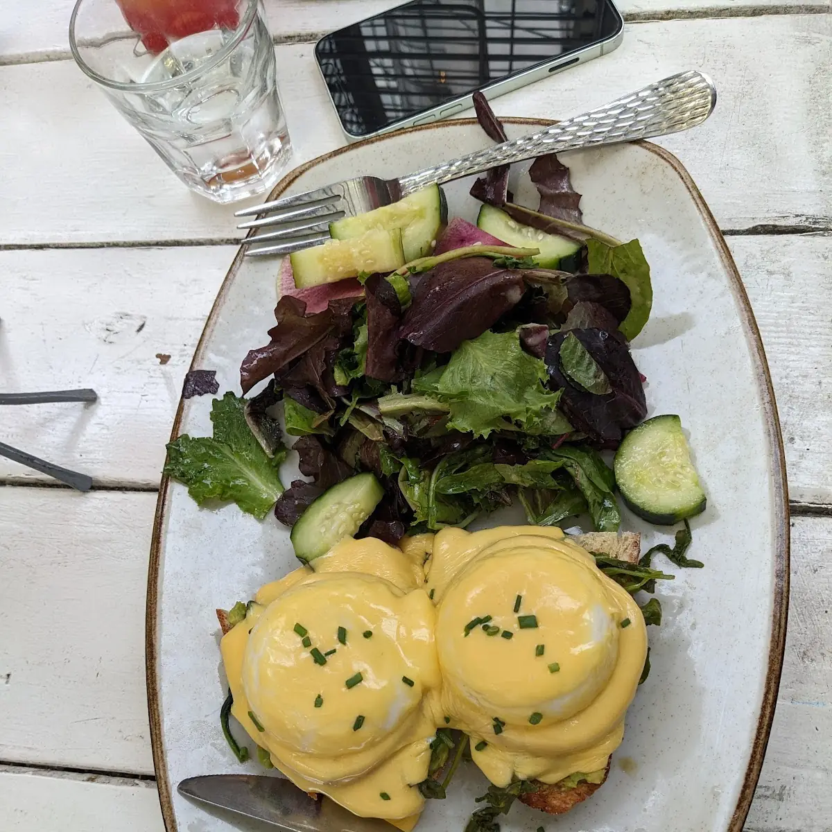Avocado Poached Eggs Benedict