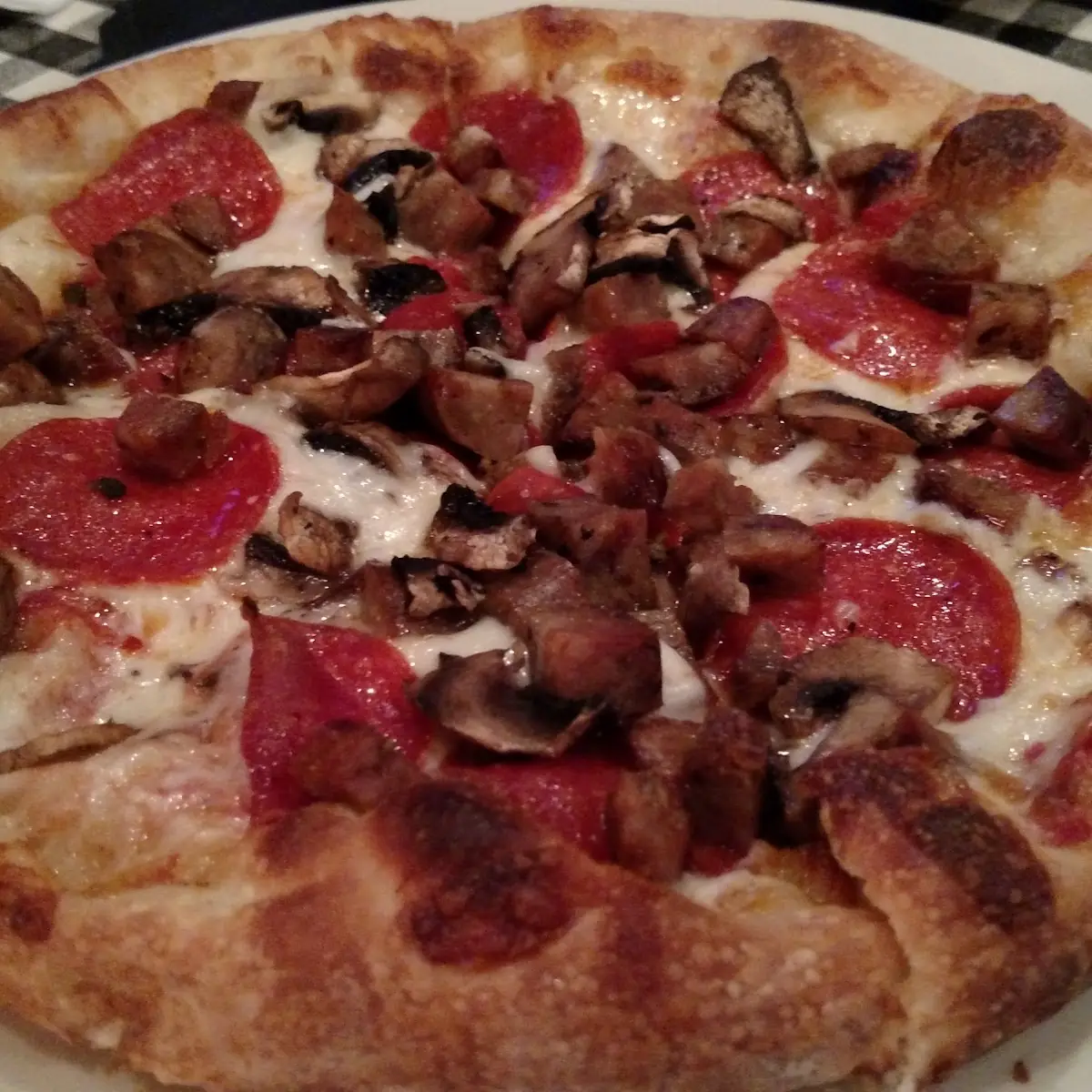 Pepperoni and Mushroom Pizza