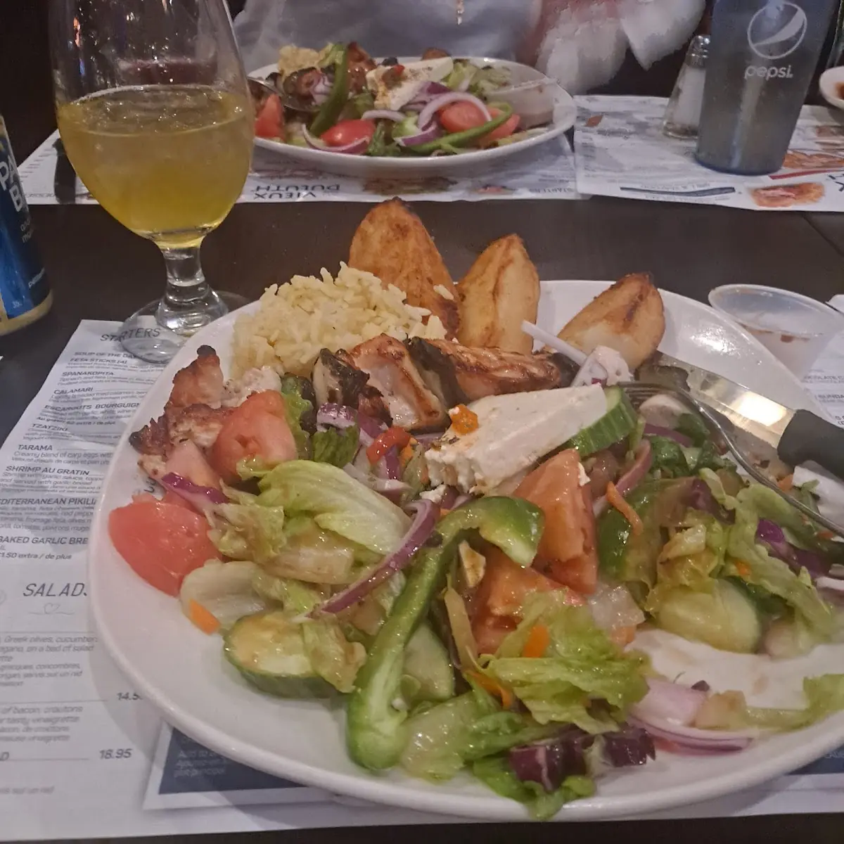 Greek Salad with Chicken
