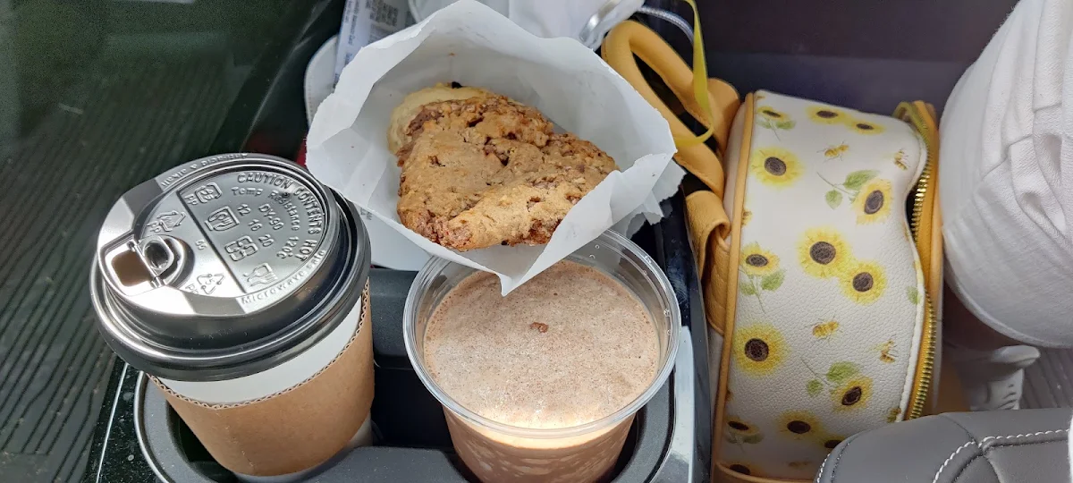 Mocha Frappe & Strawberry Scone