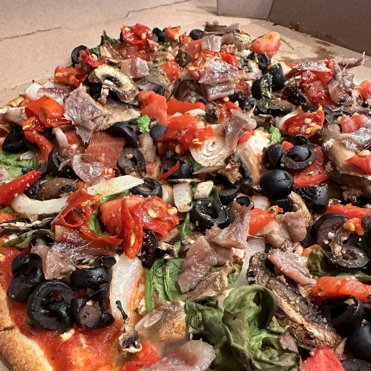 Thin Crust Pacific Veggie Pizza