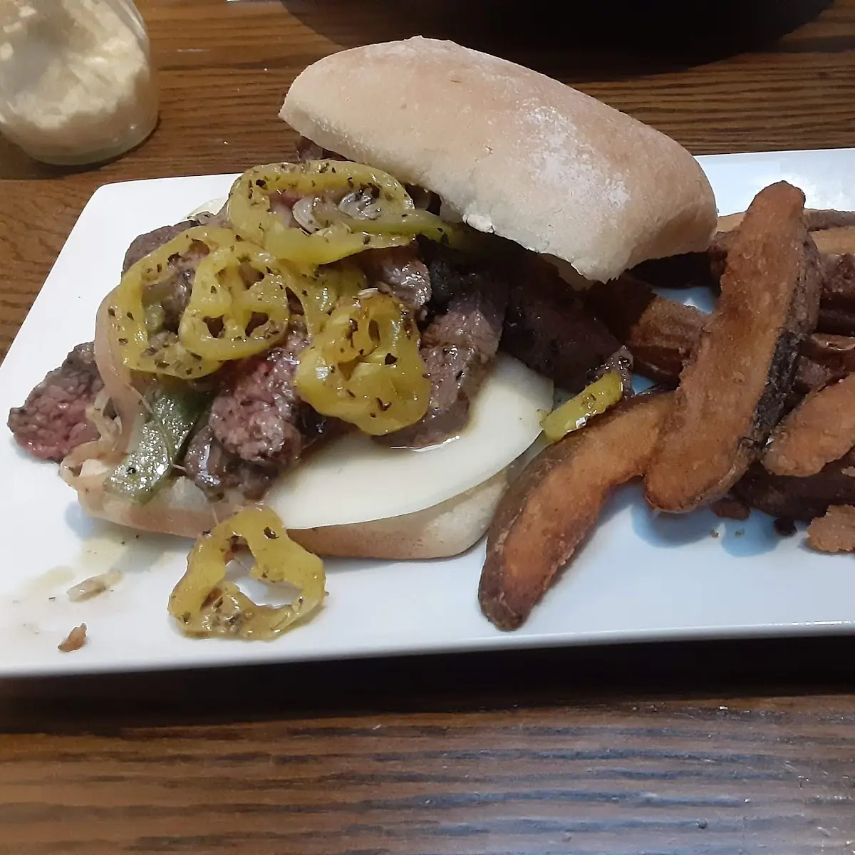 Open Steak Sandwich