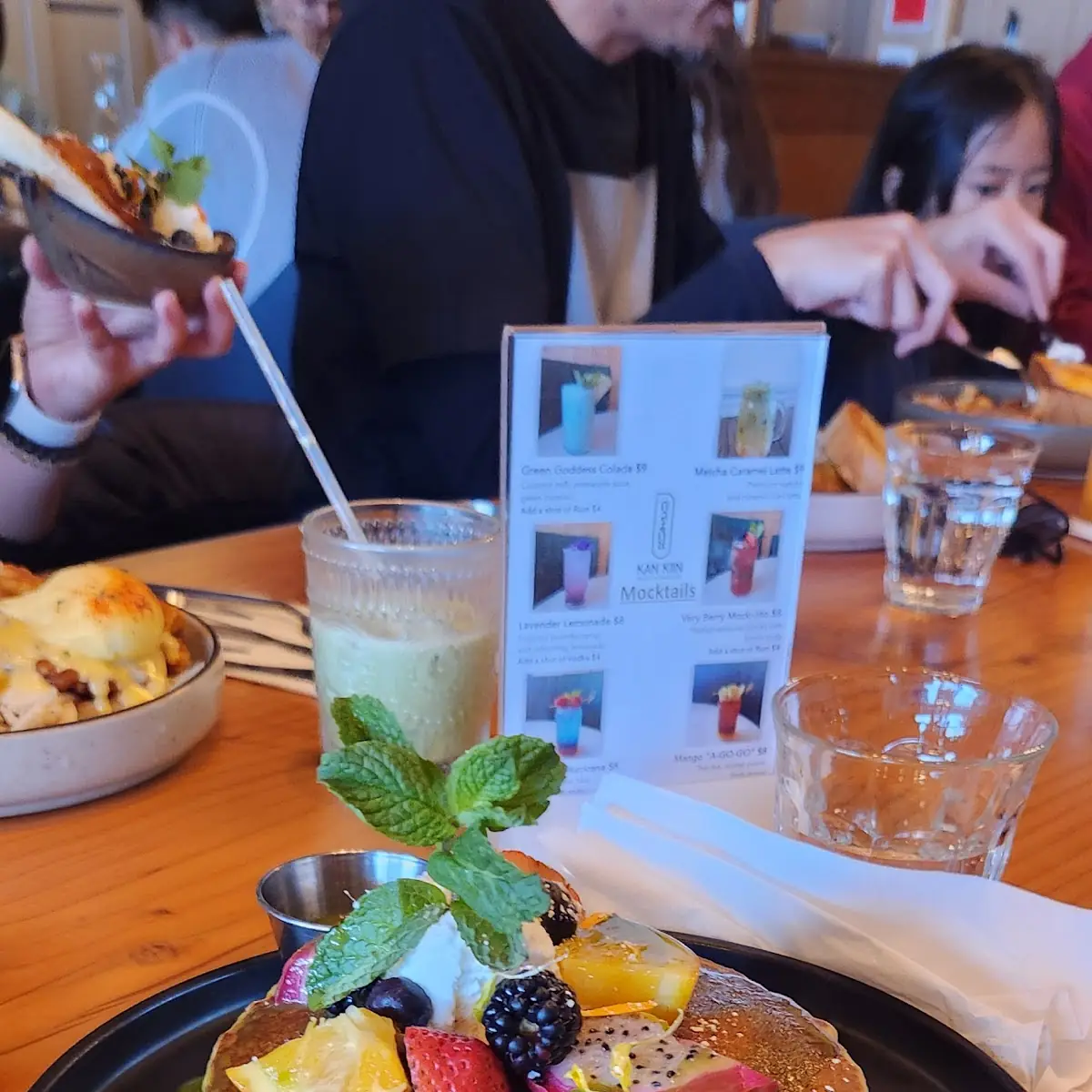 Matcha Pancake Breakfast