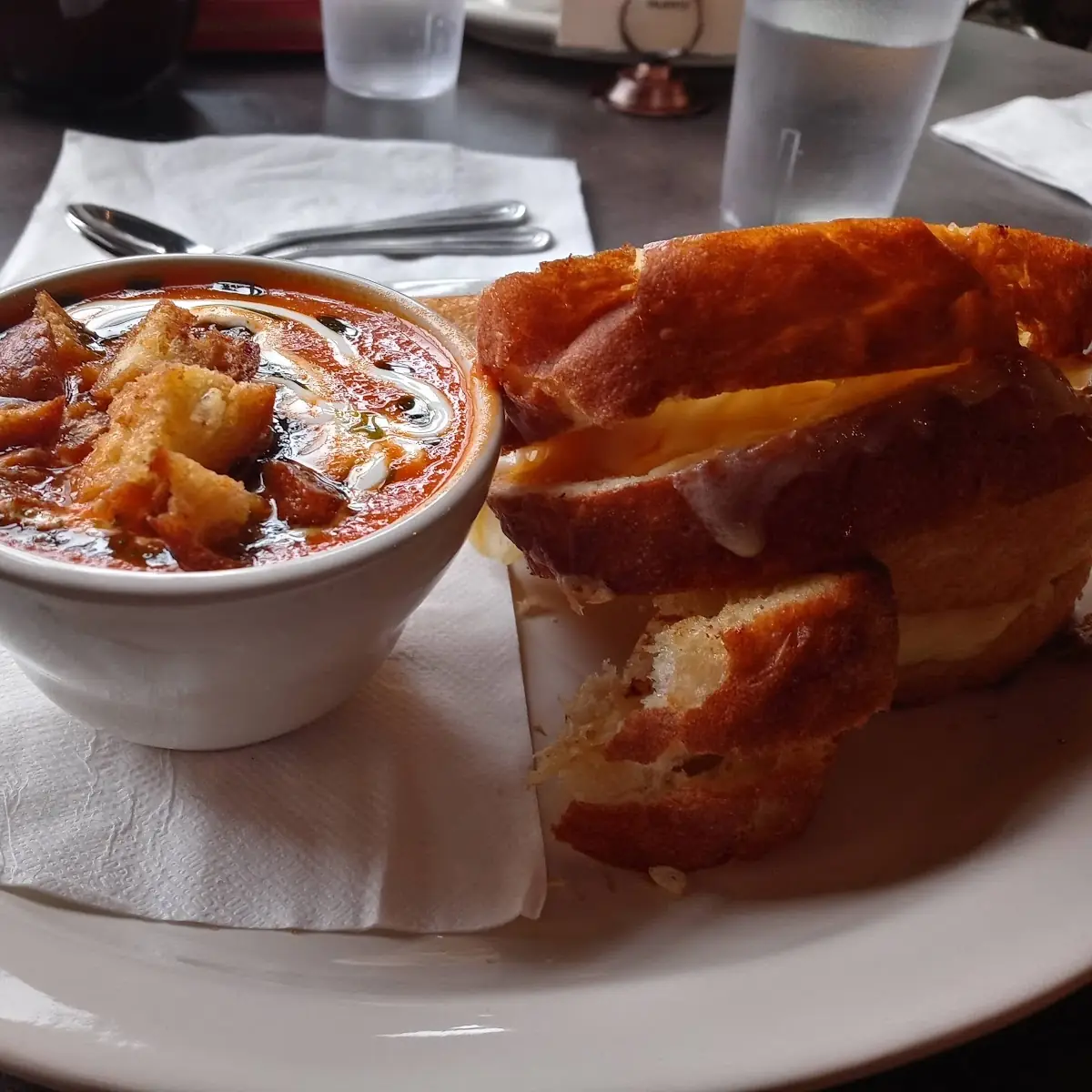 Grilled Cheese with Tomato Soup